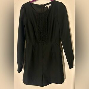 Avec Les Filles Black Romper with Pockets